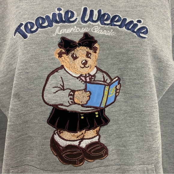 Vintage Teenie Weenie Bear Hoodie Sweatshirt - Picture 3 of 4